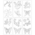 TISUDYE Garden Fence Large Flower Stencils DIY Decoration 2024 New