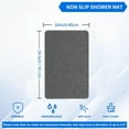 thumbnail image 2 of GoXteam Non-Slip Bathtub Mat, 16 x 24inch, Shower Mats for Bath Tub, PVC Loofah Bathroom Mats for Wet Areas, Quick Drying Foot Scrubber Mat, Gray, 2 of 7