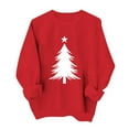 thumbnail image 5 of SYMOID Womens Red Christmas Tree Graphic Sweatshirt - Long Sleeve Crew Neck, 100% Polyester Relaxed Fit for Holiday Festivities & Daily Wear (S-XXL),Size 2XL, 5 of 5
