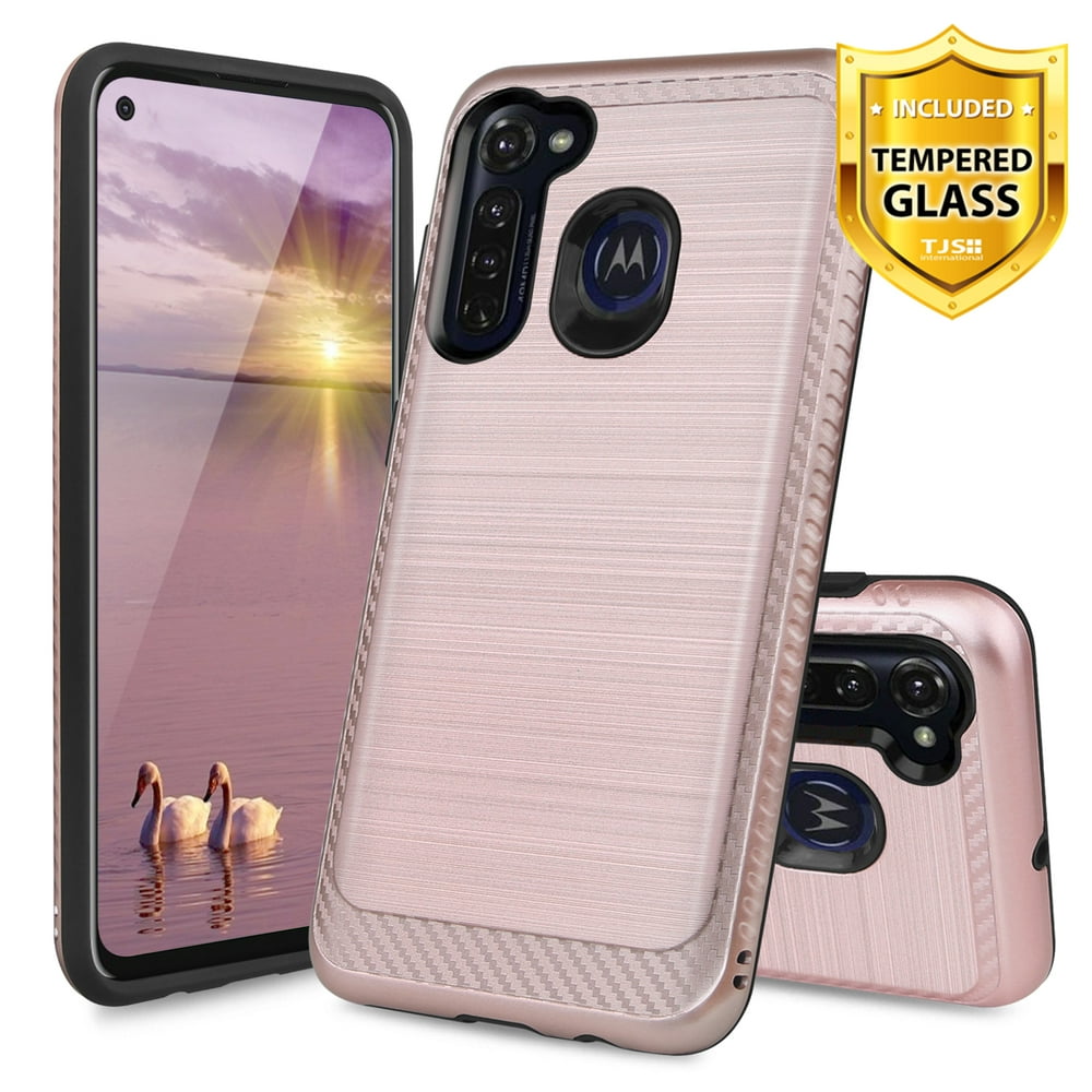 TJS Phone Case Compatible for Motorola Moto G Stylus (2020), with [Full