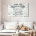 thumbnail image 2 of Elephant Stock Ten Commandments Gray Wall Art - Horizontal Canvas Wall Art - Living Room Wall Decor - Inspirational And Typography Canvas - White And Black Decor - 45" x 30", 2 of 8