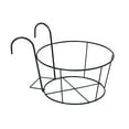 JeashCHAT Hanging Railing Planter Clearance, Flower Pot Holder Iron