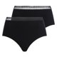 thumbnail image 1 of Chantelle Braguitas de cintura alta para mujer paquete de 2 - Cozy Chic, invisibles, transpirables Negro S (Small), 1 of 7