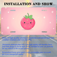 thumbnail image 3 of 1 Pcs 2D Flat License Plate Covers & Frames, Cute Strawberry For Decorative Front, Waterproof For Decoration Aluminum License Plate Covers & Frames Cover For Men Women, 12" X 6", 3 of 7