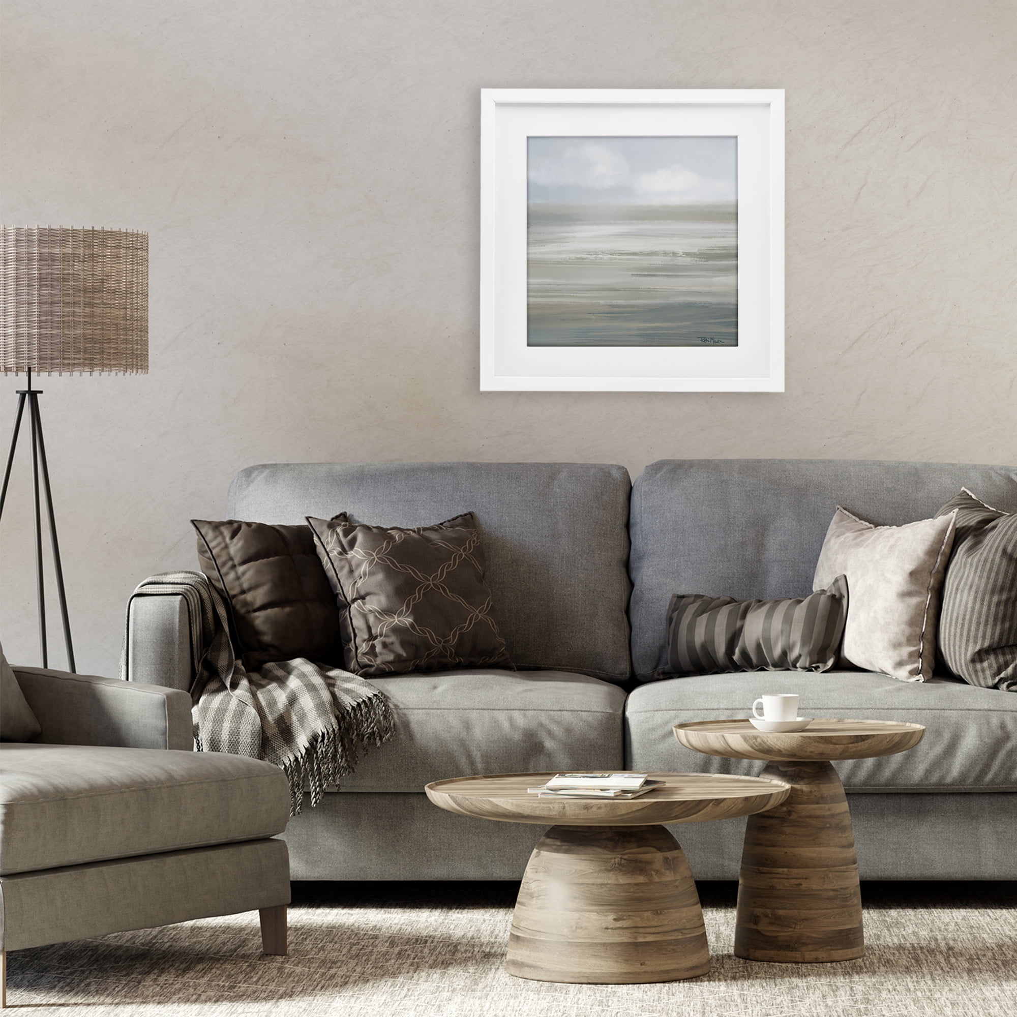 Stupell Industries Mid Afternoon Landscape White Framed Print Under Glass, design by Robin Maria