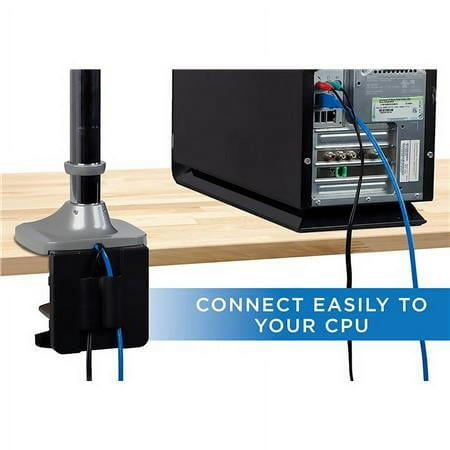 Mount-It! - Triple Monitor Desk Mount - Silver