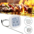 thumbnail image 3 of yuksok Waterproof Food Thermometer Meat Thermometer with Brackets Touch Screen White, 3 of 8