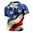 thumbnail image 4 of UAYOTSE USA 4th of July Shirts for Men, Short Sleeve Patriotic Tee with Glittery Fireworks Design XXL Navy, 4 of 4