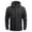 Black, variant on Mens Jacket Winter Casual Autumn Solid Hooded Zipper Pocket Long Sleeve Coat Windproof Trench Thin Jacket Mens Winter Coat Black XXXL