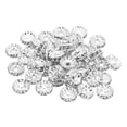 thumbnail image 1 of Unique Bargains 10mm Spacer Beads, 100pcs Bead Spacers Rhinestone Round Bulk Beads for Jewelry Making , Silver, 1 of 5