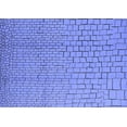 thumbnail image 1 of Ahgly Company Machine Washable Indoor Rectangle Solid Blue Modern Area Rugs, 2' x 4', 1 of 4
