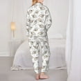 thumbnail image 6 of Goofa Cartoon Koala Printed Women’s 2 Piece Pajama Set Super,Pajamas Women's Long Sleeve Sleepwear Soft Button Down Loungewear Pjs Lounge Set Nightwear-Medium, 6 of 9