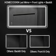 thumbnail image 4 of Magnifique Led Mirror for Bathroom Rectangle Vanity Mirror with Lights Adjustable 3 Colors, 27"L x 48"W, 4 of 7
