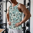 thumbnail image 6 of Haiem Flowers In Vintage Men Workout Tank Top Gym Bodybuilding Sleeveless Muscle T Shirts Athletic Tank Breathable Workout Shirt-3X-Large, 6 of 8