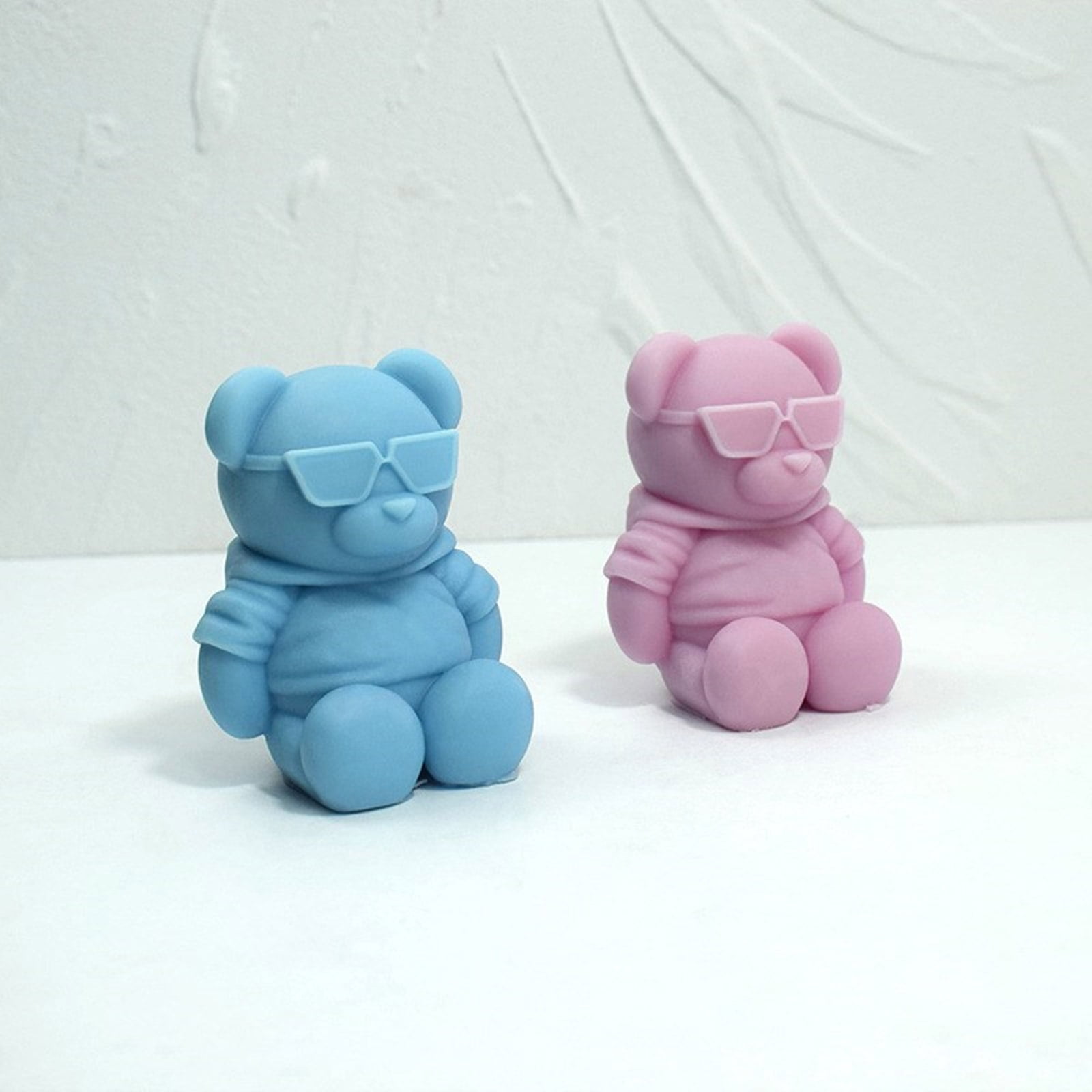 Bear Shaped Silicone Molds for Soap Table Ornaments Gypsum Decorations, Epoxy Resin Silicone Molds