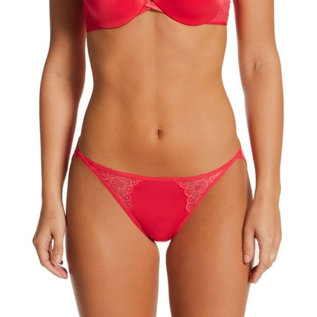 

Women s Maidenform DMECBK Eco Lace String Bikini Panty (Red Stone M)