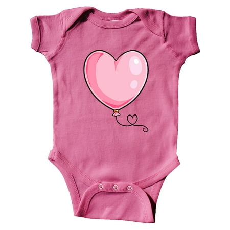 

Inktastic Pink Balloon Heart Gift Baby Boy or Baby Girl Bodysuit