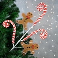 thumbnail image 2 of Northlight 28" Gingerbread and Candy Cane Swirls Christmas Spray, 2 of 5