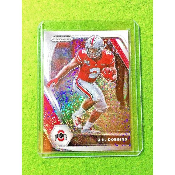 JK DOBBINS WHITE SPARKLE PRIZM SSP /20 CARD OSU 2021 Prizm jk dobbins RAVENS