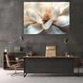 thumbnail image 6 of Mudket Framed Canvas Wall Art Ready to Hang, White Magnolia Flower Close Up Floral Canvas Wall Art, Vintage Botanical Wall Decor, Flower Wall Art, Wall Pictures for Living Room - 12"L x 8"W, 6 of 10