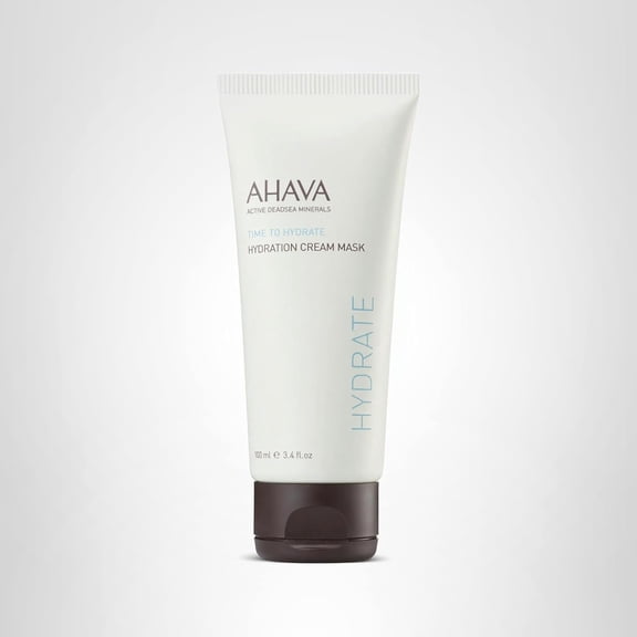 AHAVA Hydration Cream Mask - Replenishes, Fights Dehydration, Calms & Enhances Smoothness, Enriched by Exclusive Dead Sea Osmoter & Mud, Pentavitin, Vitamin E, Shea Butter & Hyaluronic Acid 3.4 Fl.Oz