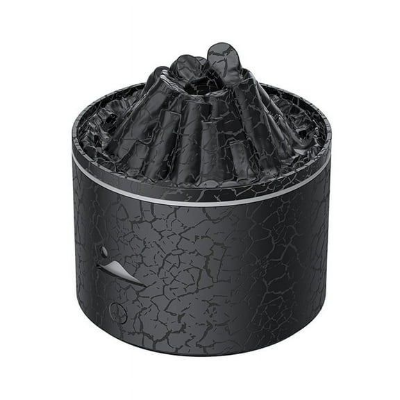 180ml Essential Oil Diffuser, Volcano Humidifier with Flame Aroma, Jellyfish Mist,7 Color LED,Auto Off for Home Office,B