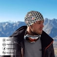 thumbnail image 5 of Neck Gaiter Face Cover Scarf, Floral Flower Checkerboard 90s Y2K Soft Face Sun Mask Cover Scarf Headband Cooling Sweat Absorbing Bandanas Hiking Cycling Running, 5 of 7