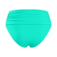 thumbnail image 6 of MNCEKFOD Swim Bottoms for Women Floral High Waist Ruched Belly Control Bikini Swim Shorts Comfortable And Stylish Swimsuit Bathing Suit Bottoms Mint Green L, 6 of 6