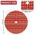 thumbnail image 2 of Christmas Tree Skirt,Red Christmas Reindeer Pattern Christmas Tree Decor with Red Ribbon Ties,Round Shape,Christmas Decorations for Home 36"x36", 2 of 7
