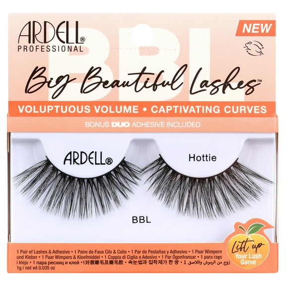 Ardell Big Beautiful Lashes, Hottie Black False Eyelashes, 1 Pair