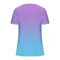 thumbnail image 5 of Économies en Liquidation! BEFOKA T-Shirt Grande Taille pour Femmes, Blouse Décontractée d'Été pour Femmes, Mode T-Shirt Imprimé Col en V Manches Courtes Blouse Décontractée, 5 of 5