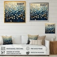 thumbnail image 4 of Designart "Minimalistic Scenery Of Gold And Blue Leaves" Leaves Floater Framed Canvas Prints, 4 of 5
