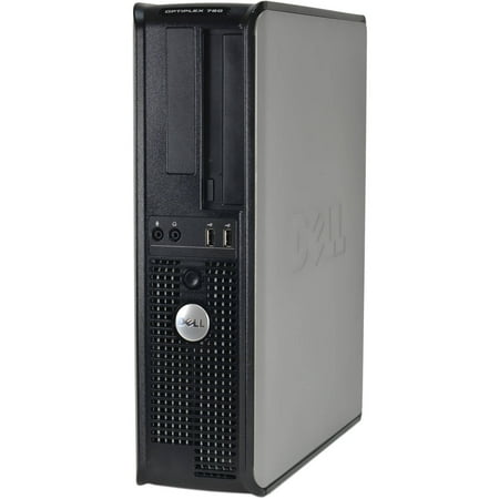 Refurbished Dell Black 760 Desktop PC with Intel Core 2 Duo Processor, 4GB Memory, 1TB Hard Drive and Windows 10 Pro (Monitor Not Included)