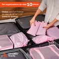 thumbnail image 3 of Organizadores de viaje para maletas bolsas organizadoras paquete 10 piezas esenciales para viaje útil para set de maletas 28” 24” y 20” Travel organizer Armored Travel, 3 of 8