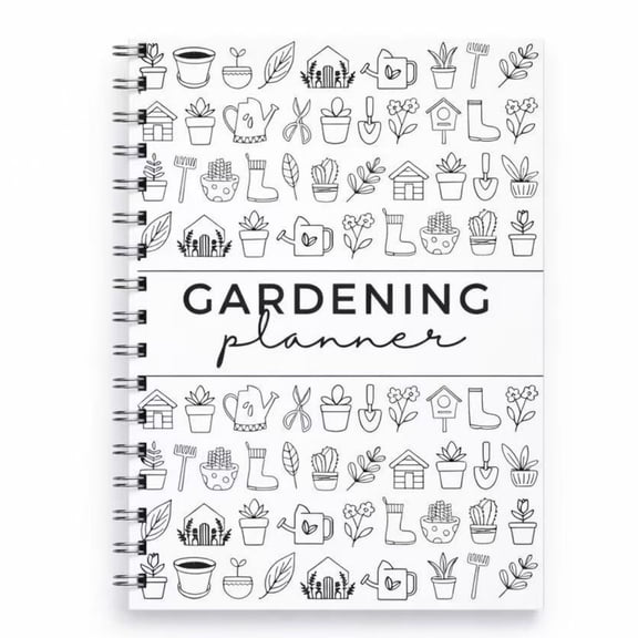 Garden Planner Journal – 8.27” x 11.22” Spiral Bound Gardening Notebook, Garden Diary & Planting Organizer