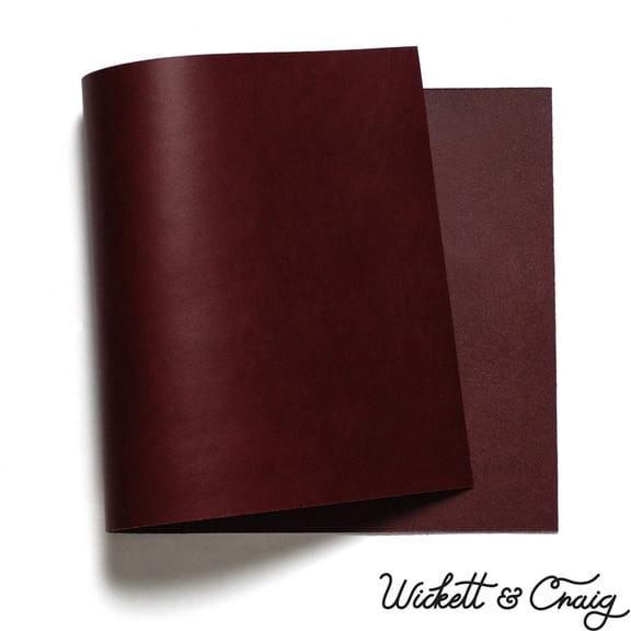 Wickett & Craig English Bridle Leather Panels, Burgundy