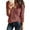 Brick Red, variant on Sherrylily Women Waffle Knit Henley Tops Casual Long Sleeve V Neck Pullover XS-XL