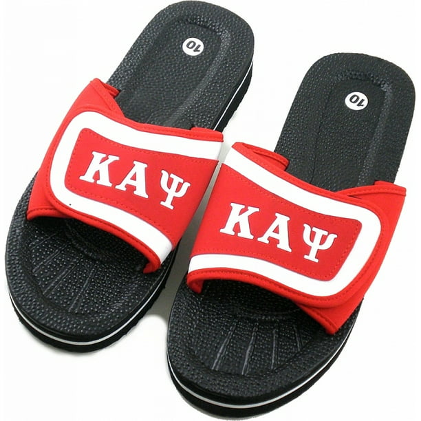 Takke Enrich Der er behov for Buffalo Dallas Kappa Alpha Psi Strapped Mens Flip Flop Sandals [Black/Red -  13] - Walmart.com