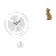 thumbnail image 1 of Reloj De Pared Acrílico Con Números Arábigos Grandes Y Figura De Gato De Resina Para Cocina, Estudio, Entrada De Granja, Estantería., 1 of 8