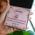 thumbnail image 3 of Power to Heal Healthcare Medical Worker Nurse Appreciation Infinity Knot Necklace Message Card, 3 of 7