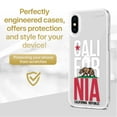 thumbnail image 2 of Case Yard iPhone-XS-Max Case Clear Soft & Flexible TPU Ultra Low Profile Slim Fit Thin Shockproof Transparent Bumper Protective Cover Drop Protective Cell Phone Cases (Cali colored flag), 2 of 8