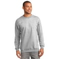 thumbnail image 1 of Port & Company ®  Tall Essential Fleece Crewneck Sweatshirt. Pc90t 2Xlt Ash, 1 of 1