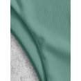 thumbnail image 6 of ZAFUL Women Swimwear High Leg Ribbed Bikini Swimsuit Green S, 6 of 6