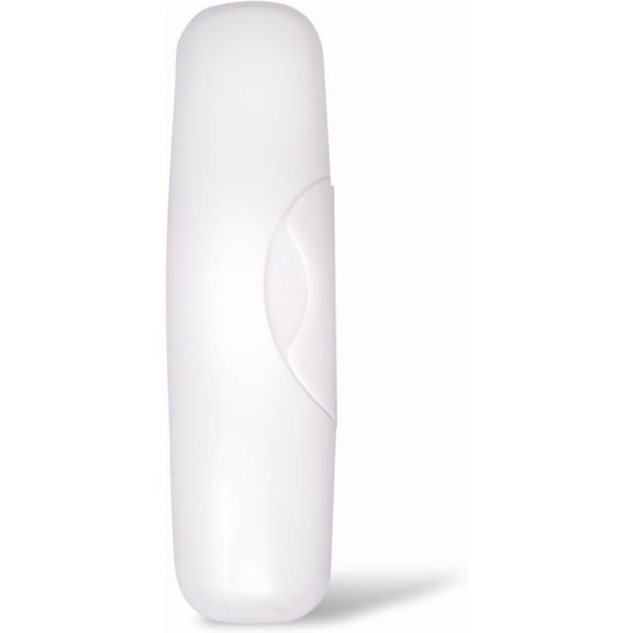 RADIUS Toothbrush Travel Case for Big Brush/Original/ Scuba Brushes, BPA-Free Recycled Plastic, 6.88H - 1.5W - 2L in - White