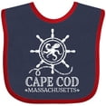 thumbnail image 3 of Inktastic Cape Cod Massachusetts Nautical Boys or Girls Baby Bib, 3 of 4