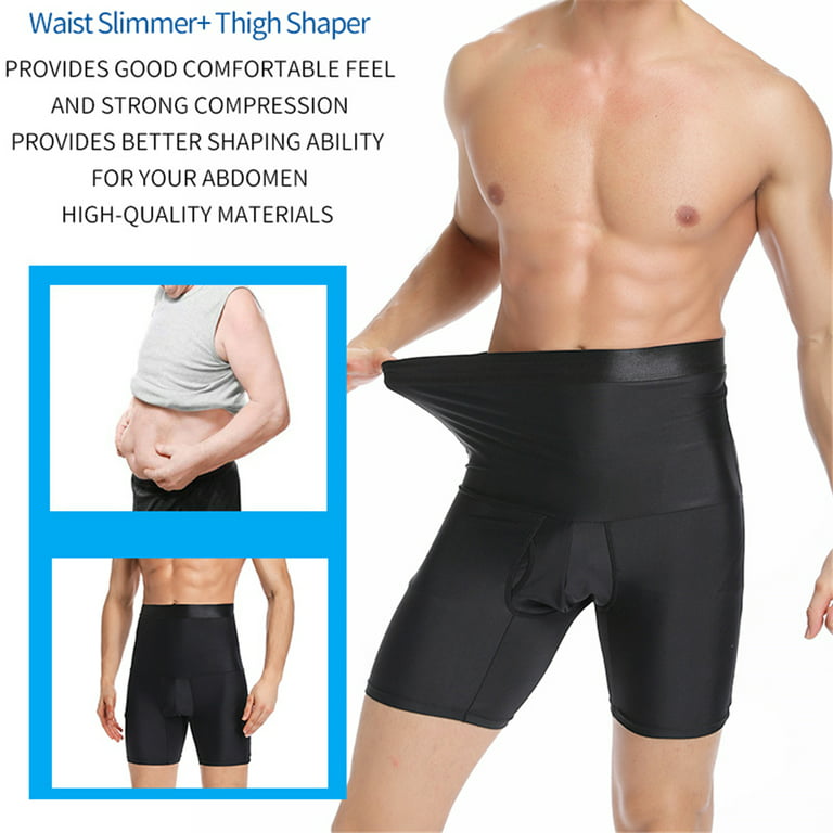Men High Waist Boxer Padded Butt Booster Enhancer Boyshort Flat Stomach Shapewear  Underwear Butt Lift Shaper Control Panty 