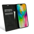 thumbnail image 2 of for iPhone 16 Pro Max Wallet Case Cover, Luxury Wallet Case with Card Holder Magnetic Clasp Kickstand PU Leather Folio Protective Phone Case for iPhone 16 Pro Max, Black, 2 of 11