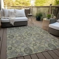 thumbnail image 6 of Addison Rugs Chantille Indoor/Outdoor Transitional Damask Gold Washable Rectangle Rug, 9' x 12', 6 of 6