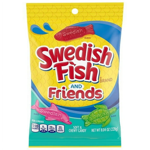 (Price/Case)Swedish Fish & Friends Berry, 8.04 Ounce, 12 per case