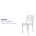 thumbnail image 5 of BizChair 4 Pack Transparent Stacking Side Chair, 5 of 14